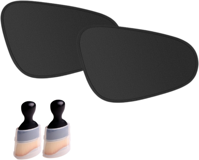 1초 설치 정전기 흡착형 차량용 햇빛가리개 선쉐이드, 1세트, 블랙