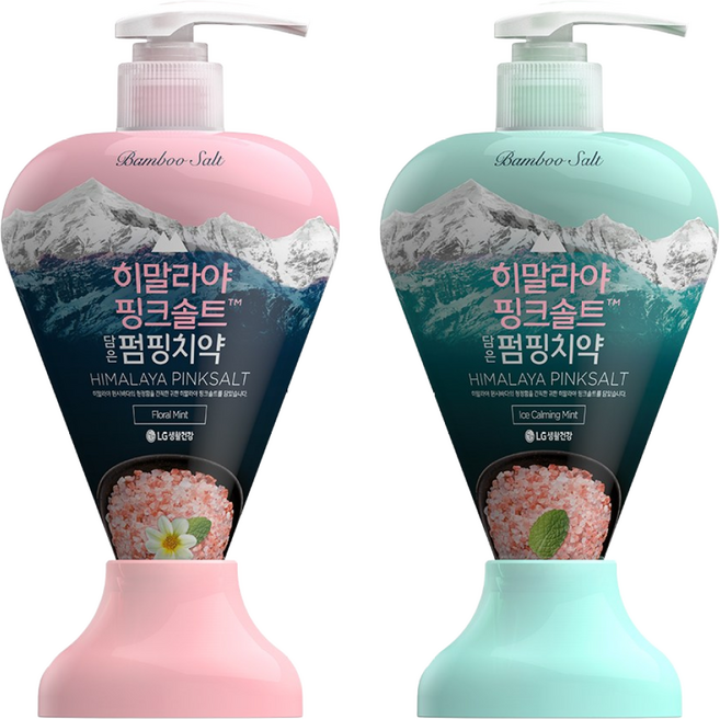 페리오 히말라야핑크솔트 펌핑치약 285g(아이스+플로럴), 285g, 1세트