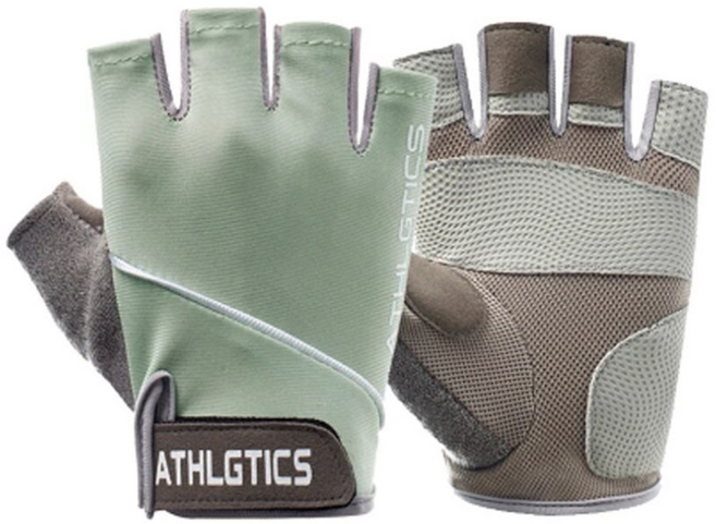 아이앤트 여성용 공용 스포츠 헬스 웨이트 장갑 양손 세트, 그린
