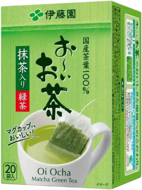 이토엔 오이오차 녹차 에코 티백 일본직배송 티음료 관리 도움, 4개, 20개입, 1.8g