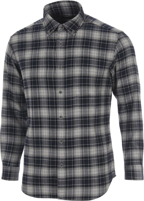 엘르 남성 TR 기모 스판 멜란체크 캐주얼핏 긴팔셔츠 36820