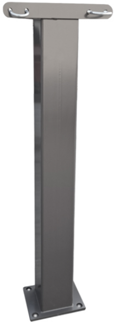 고정 기둥 스텐 접이식 자바라 바리케이트 안전 대문 출입문 주차장 휀스 고정용, 1개