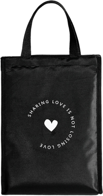 보냉가방 캠핑 나들이 휴대용 보온백 도시락 가방, 하트대형