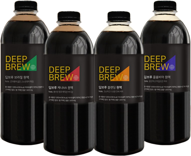 프리미엄 수제커피 깊고 진한 에스프레소 깔끔한 콜드브루, 딥브루 브라질 500ml, 500ml