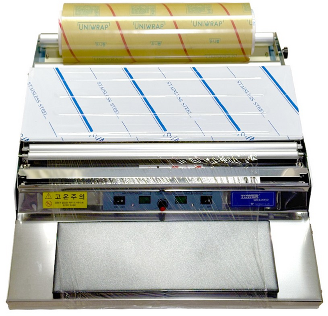 용기닷컴 전기형 랩포장기 TW-500 (외장형스텐) 마트랩핑기, 1개, 실버
