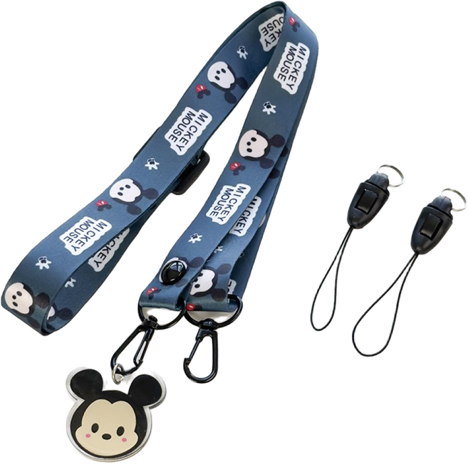 에버피크 휴대폰 스트랩 랜야드 목걸이줄, 1개, 10.미키
