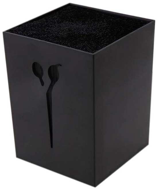 가위 핀셋 엠보대 꽂이 정리함, 블랙, 1개