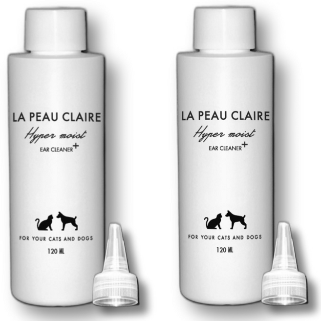 수의사가 만든 강아지 귀세정제 안심 성분 저자극 라퓨클레르, 2개, 120ml