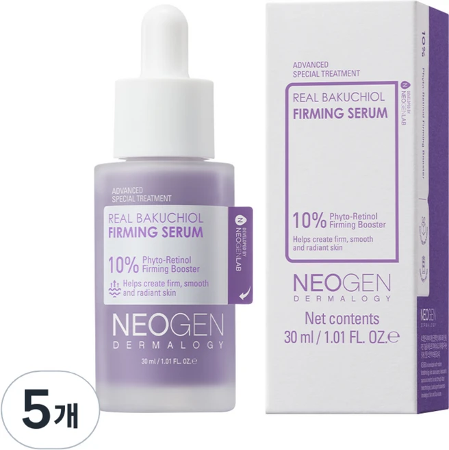 네오젠 리얼 바쿠치올 퍼밍 세럼, 30ml, 5개 - 쿠팡