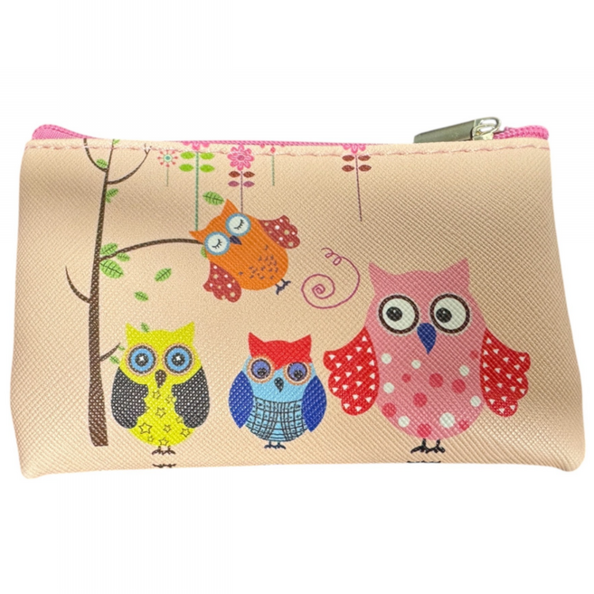 부엉이파우치 (소) 동전지갑 판촉물 도장인쇄 b0241