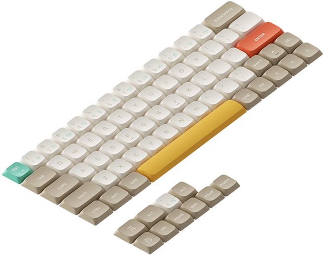 NUPHY 코스트 던 키캡 로우 프로파일 염료승화 PBT 영문, AIR60 시리즈