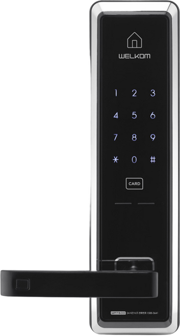 [수도권설치-내일도 가능] 솔리티 웰콤 WMT600 카드키4개+번호키 0초즉시잠금 허수기능 에티켓기능 음량무음가능 내부이중잠금 전기충격무력화 강력한내구성 현관문 디지털도어락 도어록, 웰콤 WMT600/무료설치(A지역)-화요일, 방문설치