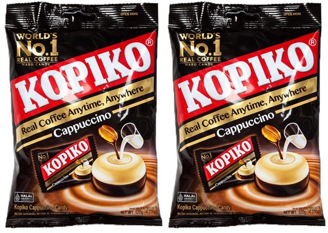 코피코 카푸치노 캔디, 120g, 2개