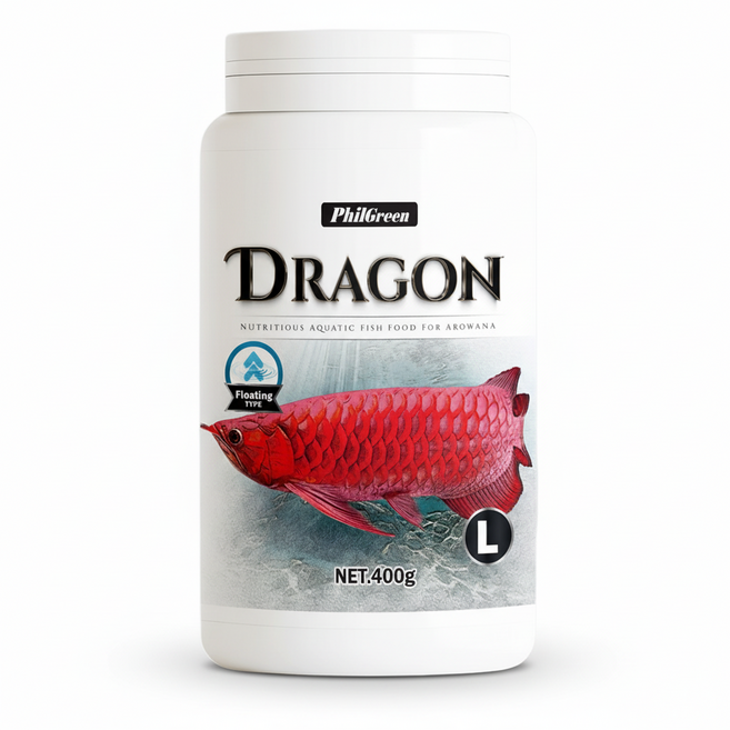 필그린 드래곤 아로와나사료 라지바이트 L, 400g, 1개