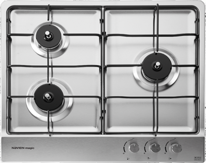 [방문설치]나비엔 빌트인 3구 가스레인지(배터리), LPG, GRB-3303ND