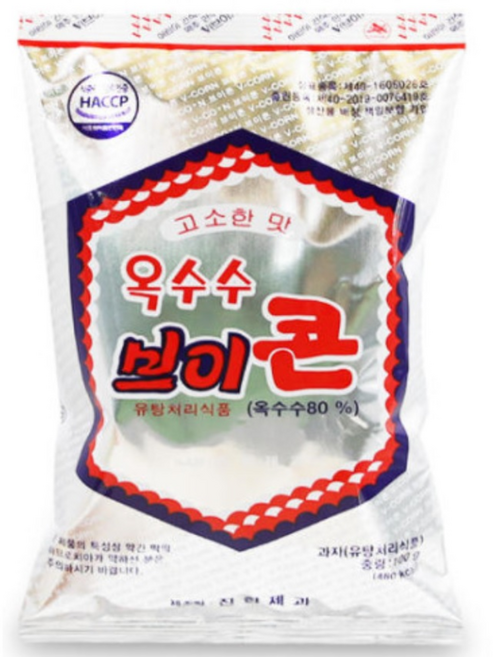 진한제과 옥수수 브이콘 100g x 20개