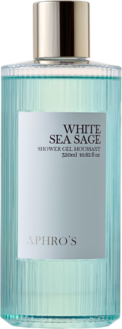 [아프로스] 화이트씨세이지 허브 머스크향 고보습 향좋은 바디워시 퍼퓸 샤워젤 320ml, 1개