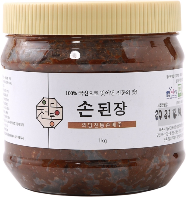 [손메주영농조합] 의당전통 숙성 된장 1kg, 1개, 500g