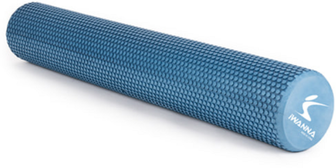 아이워너 친환경 필라테스 소프트 EVA 폼롤러 90m, 미드나이트블루(육각엠보싱)