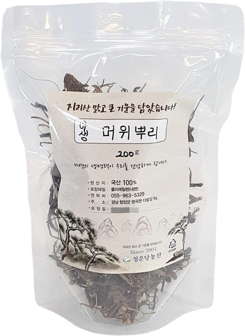 지리산 자연산 머위뿌리 200g 국산 야생, 1개