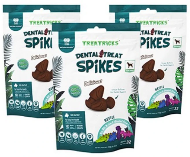 네추라너리쉬 덴탈트릿 트릭 리필 강아지 간식 32p, 소고기맛, 183g, 3개 - 쿠팡