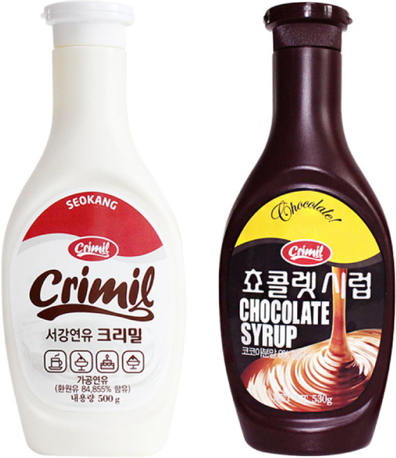 서강유업 초코시럽 530g +연유500g, 1세트