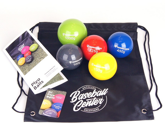 BC 플라이오볼 5종 세트 유소년용 구속향상 회전근개 강화 피칭연습, 1세트