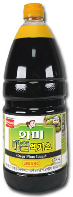 화미 매실 엑기스 5배, 1.75kg, 2개