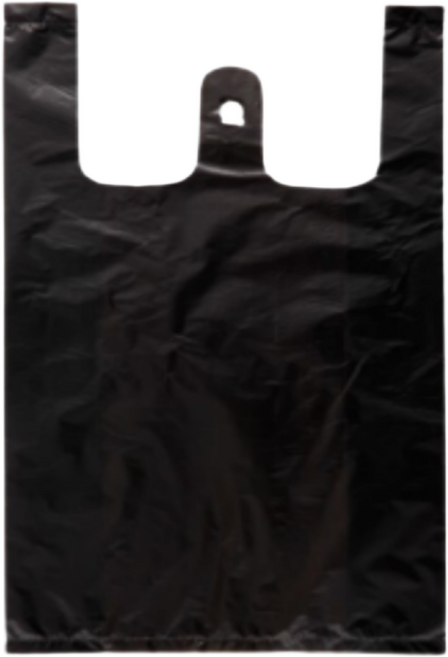 원s마켓 손잡이 마트봉투 2호 검정, 100개, 5L