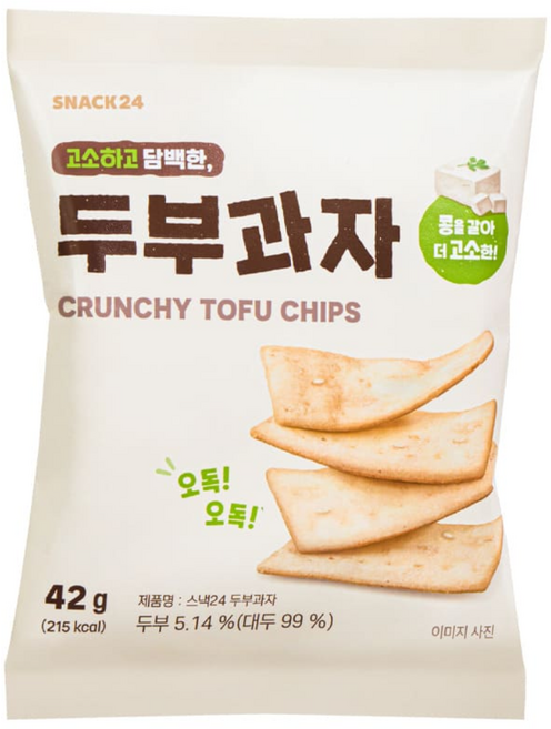 스낵24 두부과자, 30개, 42g