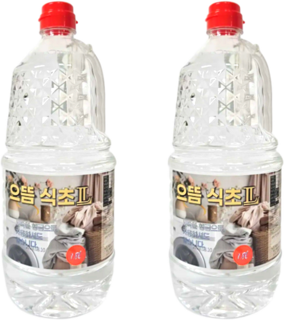 으뜸 세탁물헹굼전용 식초, 2개, 1.8L
