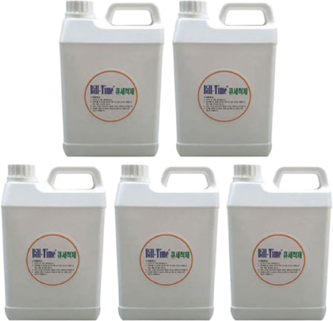 금남당구재료 당구큐세척제-2리터 5개 당구큐크리너 당구큐광택제 큐대세척제 큐세척제 당구큐세정제 큐상대세척제, 무색