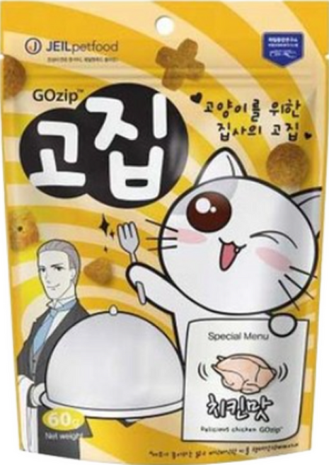 영양간식 고양이훈련 치킨맛 이빨과자 3p 냥이쿠키, 60g, 3개