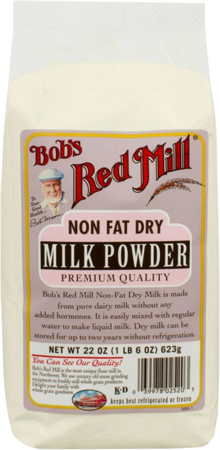 밥스레드밀 논 팻 드라이 밀크 파우더, 1개, 623g - 쿠팡
