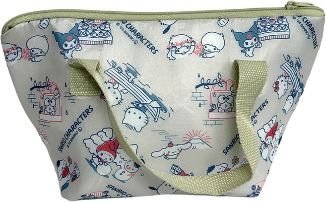 일본 수입 산리오 이유식 보온 보냉백 도시락가방 런치백 소형, 패턴, 1개