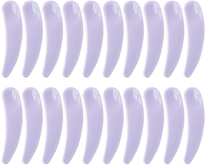 리르베르 화장품 크림 스푼 스패츌러, 20개, 퍼플