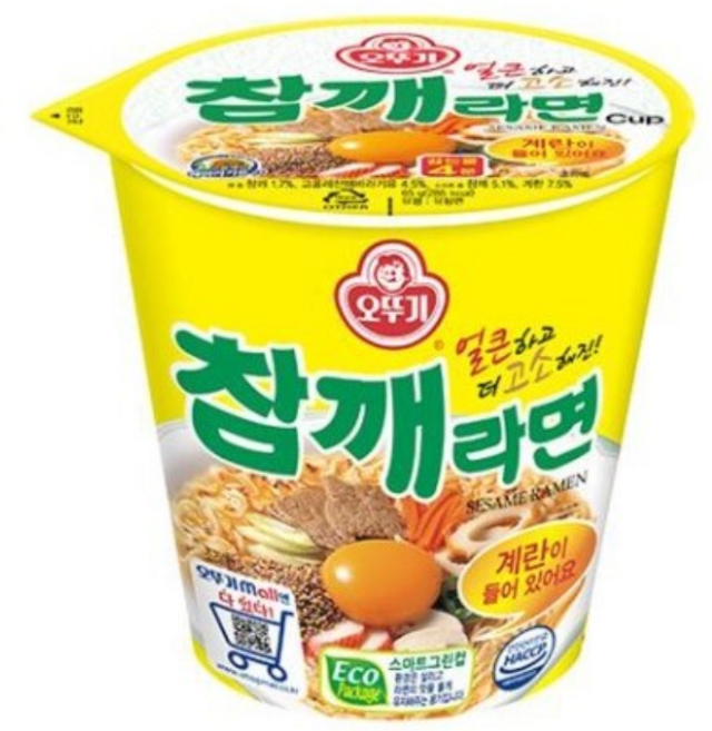 오뚜기 참깨라면 소컵라면, 6개