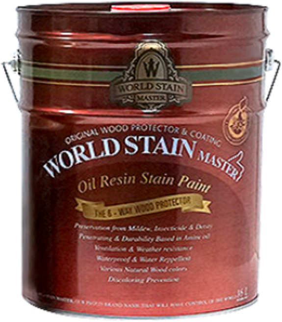 삼화페인트 월드스테인 16L 오일스테인/유성/방부목, 라이트월넛, 1개