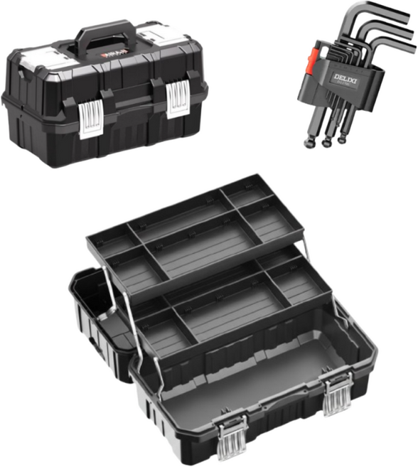 핸디박스 다목적 3단 공구함, 1개