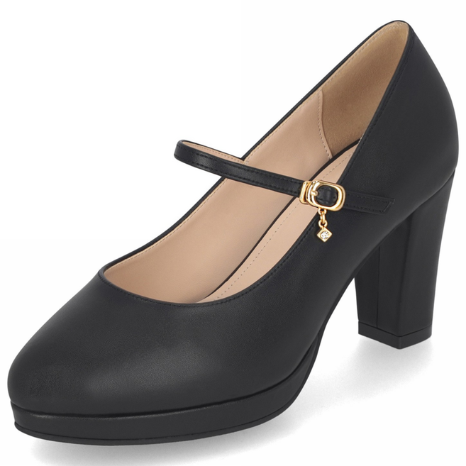 엘칸토 인텐스 여성 가보시 메리제인 펌프스 8cm LCWD80I513