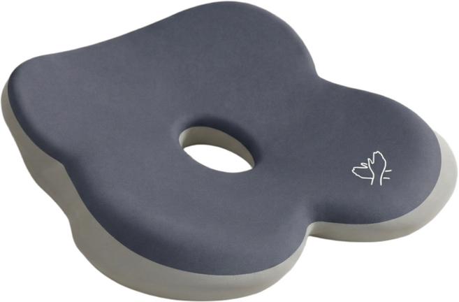 오운 메모리폼 무하중 도넛 방석, 1개, 그레이