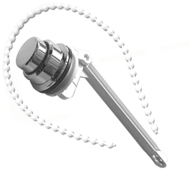 본라이프 국산 양변기 고급형 원형 버튼핸들 + 구슬줄 양변기레버줄 원형측면내림핸들 사각핸들 호환 물내림 레버 부품 양부속 교체 양변기레버 손잡이 양변기내림 변기핸들 양변기부품버튼, 양변기버튼핸들+레버줄