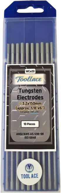 툴에이스 텅스텐봉 텅스텐 알곤 티그 전극봉 세륨 WCe20 3.2mm 1통 (10개), 1세트, 세륨3.2