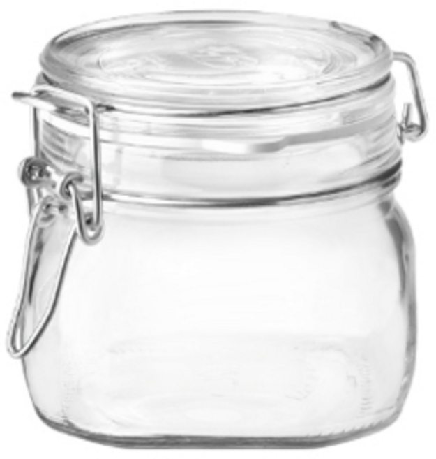 [보르미올리 피도 500ml]/밀폐용기/유리병/원두커피/김치/담금주/과실주/짱아찌, 500ml, 1개