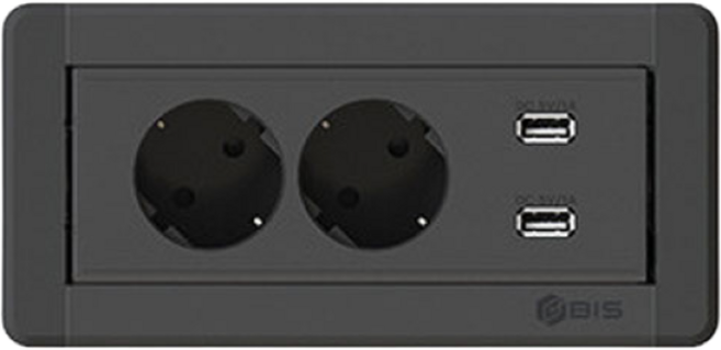 BIS 빌트인 원터치콘센트 회전콘센트 매립형충전기 202시리즈