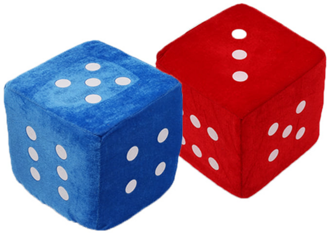 파티짱 스펀지 주사위 (소/10cm) 게임 단체, 스펀지주사위10cm(블루), 1개