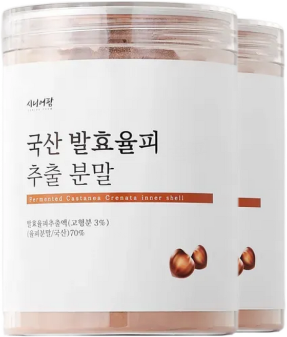 프리미엄 국산 FCCE 발효율피추출분말 고함량 고농축 율피가루, 2개, 350g