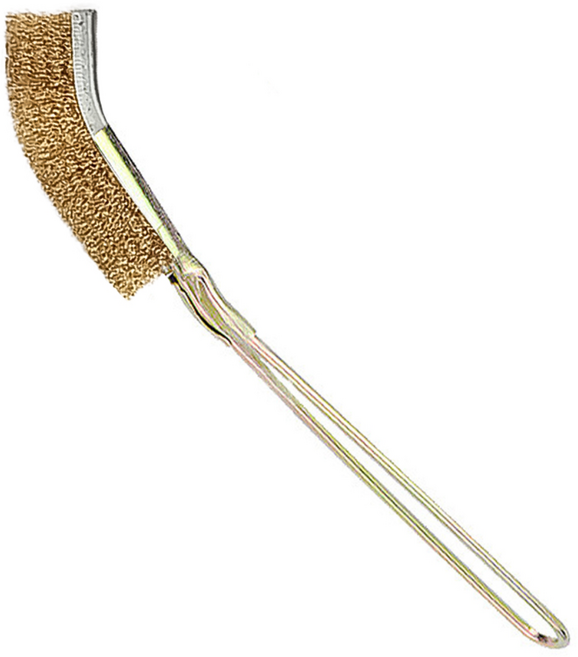 유니크 브러쉬 (철브러쉬 녹제거 불판 그릴 솔), 1개, 황동(커브형)