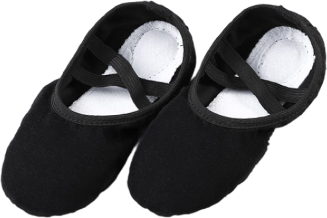 해피발레 여아용 천 발레슈즈 밴드형