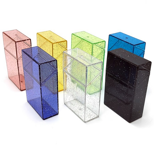 팬아저씨 반짝이 포카 케이스 포토카드 정리 포카통 슬리브보관통, 화이트(1개), 1개